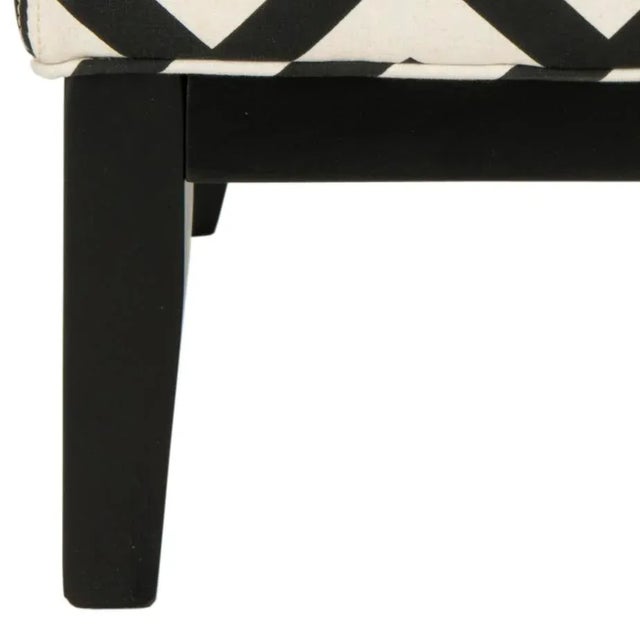 Campbell Chair in Black & White For Sale - Image 4 of 7