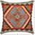 A light blue diamond holds a small orange cross, framed by rust, cream and teal stepped bands. The centered motif makes it...
