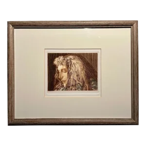 1895 Ernst Klotz: Mädchenkopf / Girl's Head Etching