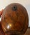 Antique 18th century George III stained fruitwood melon form tea caddy. Wonderful old mottled surface with original steel...