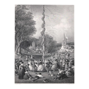1859 May Pole Celebration Engraving