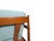 Sky Blue Mid 20th Century Grete Jalk Teak Three Seat Sofa For Sale - Image 8 of 13
