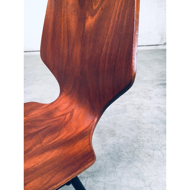 Mid-Century Modern Plywood Side Chairs attributed to Carlo Ratti for Legni Curvati, Italy, 1950s, Set of 3 For Sale - Image 6 of 18