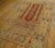 Art Deco 1750s Red Muslim Prayer Geometric AntiqueTurkish Kula Rug 4' 0" X 6' 4" Knotted Wool Carpet For Sale - Image 3 of 12