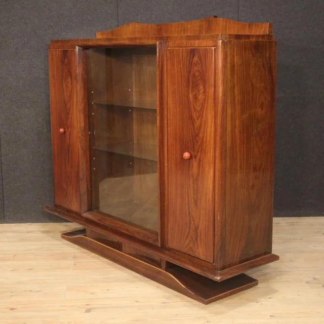 Mid-Century Italian Showcase in Wood, 1950s For Sale - Image 4 of 13