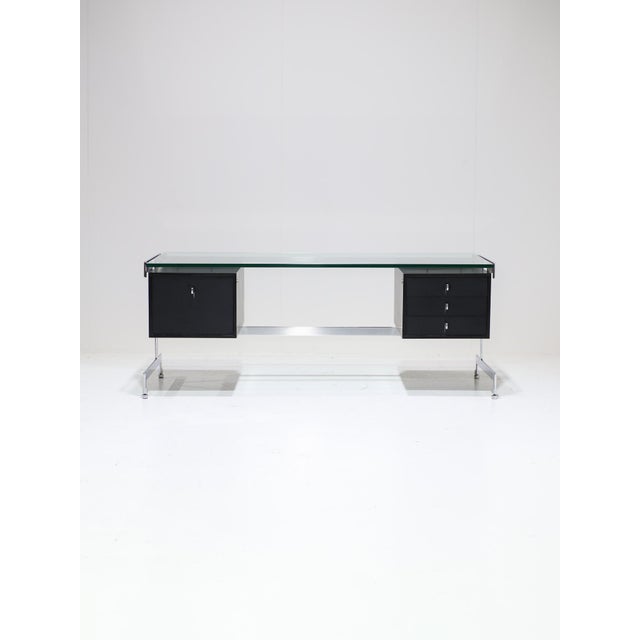 Very rare desk (model JK702) designed by the Danish designer duo Preben Fabricius and Jørgen Kastholm for German...