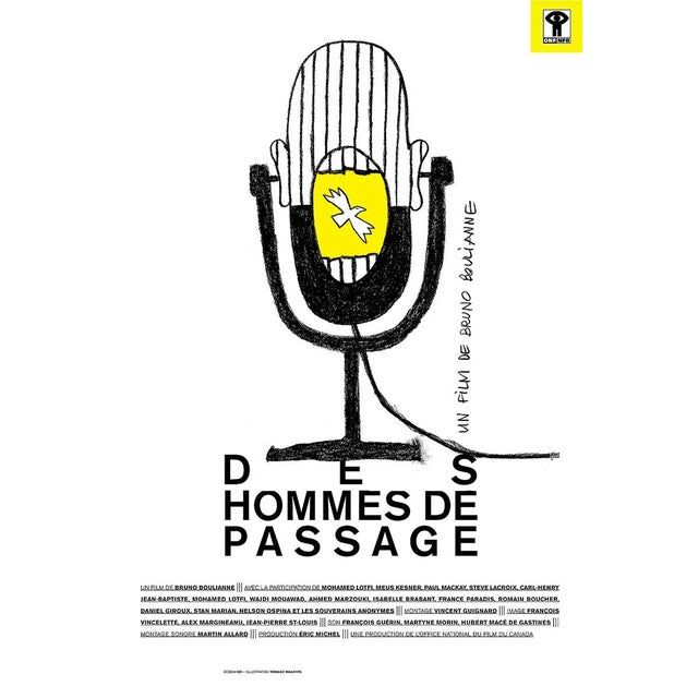 2002 Contemporary Film Poster, Des Hommes De Passage, National Film Board of Canada For Sale