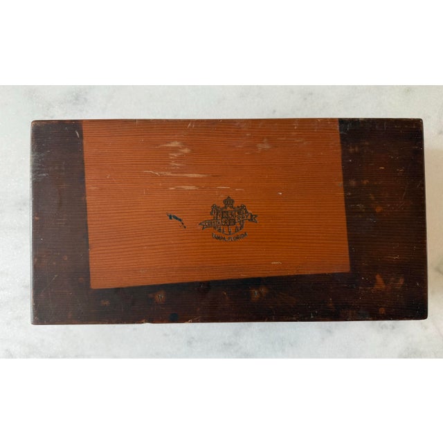 Brown Vintage Cuesta-Rey Wooden Cigar Box For Sale - Image 8 of 12