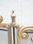 Vintage French Country Metal & Mesh Gold Fireplace Screen For Sale - Image 9 of 15