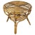 Wood Italian Bamboo and Rattan Round Coffee Table, 1960s For Sale - Image 7 of 7