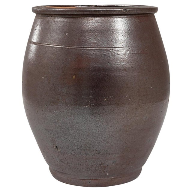 Brown 20th Century Belgian Ceramic Pot For Sale - Image 8 of 18