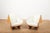Taliesin Origami Chairs in Cherrywood and Fabric Upholstery by Frank Lloyd Wright for Cassina, 1986, Set of 2 For Sale - Image 3 of 16