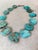 Contemporary Vintage Turquoise Jasper Beaded Necklace For Sale - Image 3 of 4
