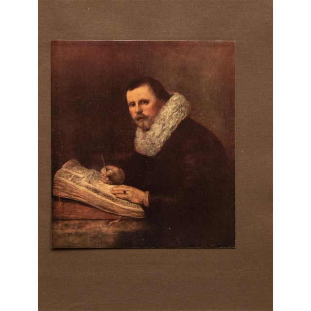 English 1905 After Rembrandt "Portrait of a Savant", First Edition Full-Color Print by M. Menpes For Sale - Image 3 of 6