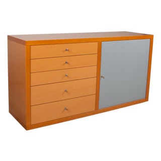 Wooden Sideboard in Brown Pearwood by Ligne Roset For Sale