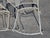 Vintage Rare 1960's Russell Woodard Attributed Mesh Wrought Iron Patio Glass Table and 4 Chairs For Sale - Image 13 of 18