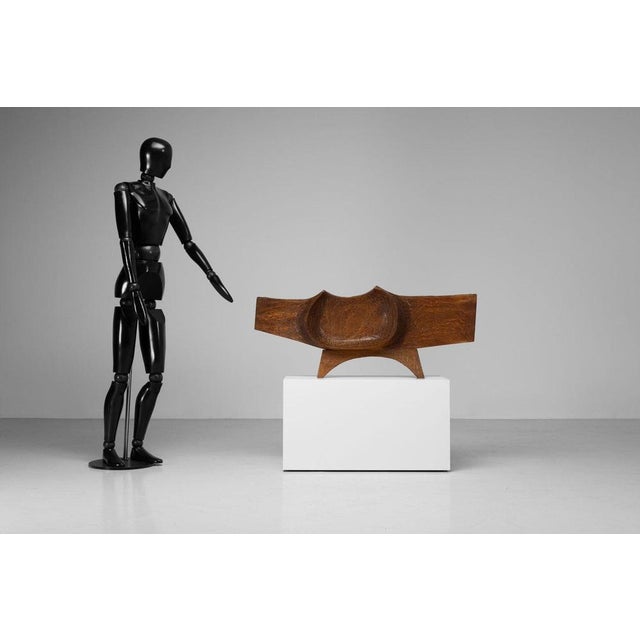 Yasuo Fuke, Abstract Sculpture, 1960, Mahogany For Sale - Image 4 of 18