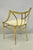 Vintage Italian Hollywood Regency Sculptural Brass Chiavari Style Accent Chair For Sale - Image 15 of 17