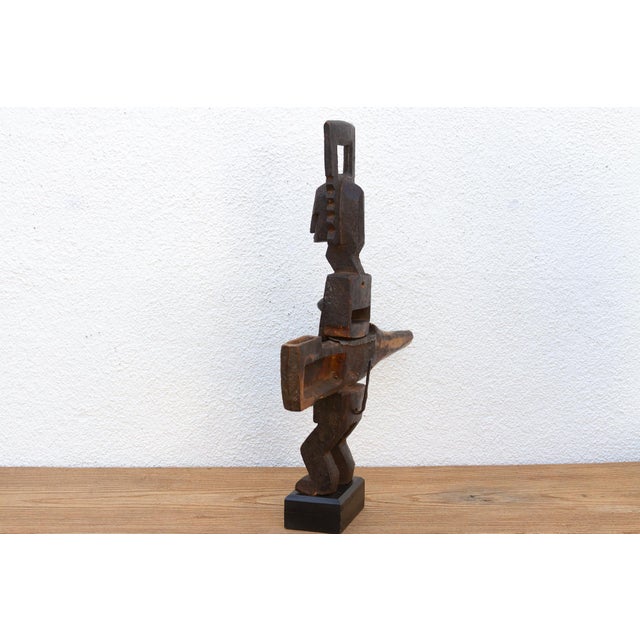 Brown Antique African Bamana Guardian Door Lock For Sale - Image 8 of 9