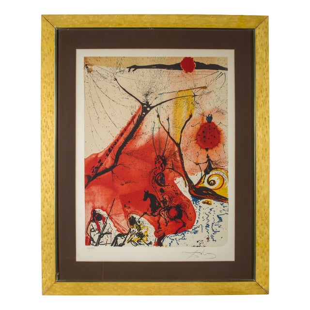 Modern Salvador Dalí­ Surrealist Signed and Numbered Original Work on Paper For Sale
