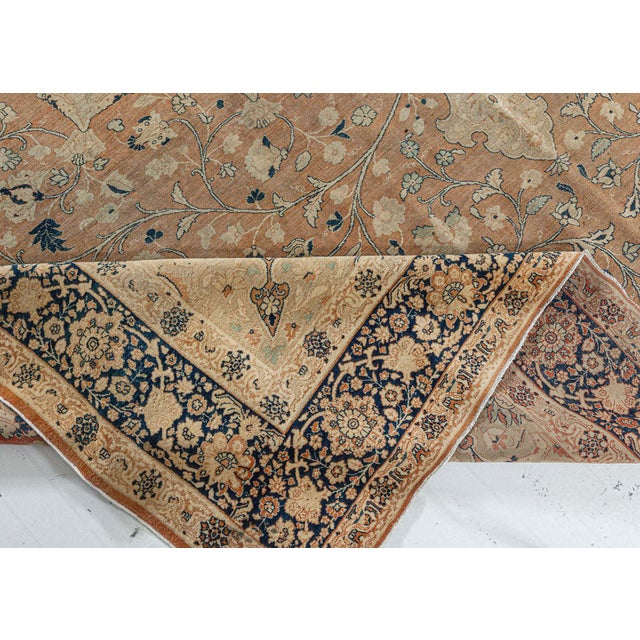 1900 - 1909 Antique Persian Tabriz Rug For Sale - Image 5 of 8