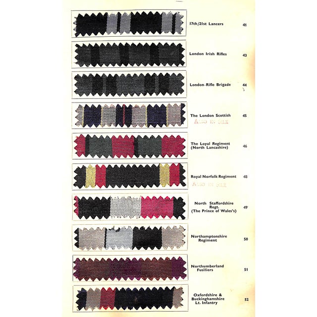 Mid 20th Century Regimental Club & Old Boys' Colours Necktie Swatchbook For Sale - Image 13 of 18