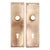 Pair of Vintage 7.5 In. Yale & Towne Brass Door Back Plates For Sale