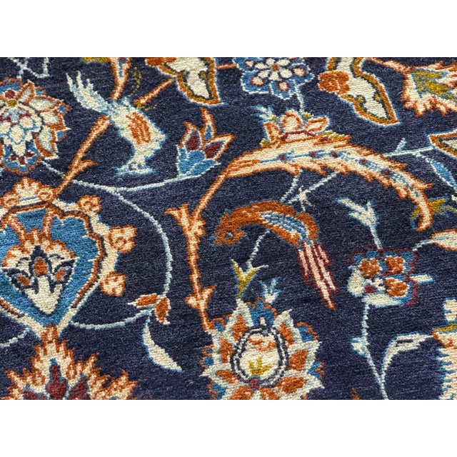 7 Ft X 11 Ft Traditional Persian Floral Medallion Area Rug For Sale - Image 10 of 12