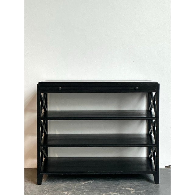 Vintage X Frame Console Table For Sale - Image 4 of 12