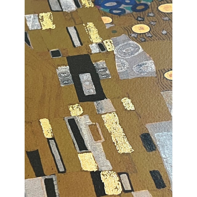 Gustav Klimt Vintage 1995 Poster of "The Kiss" by Top Art Milano, Framed Reproduction For Sale - Image 16 of 18