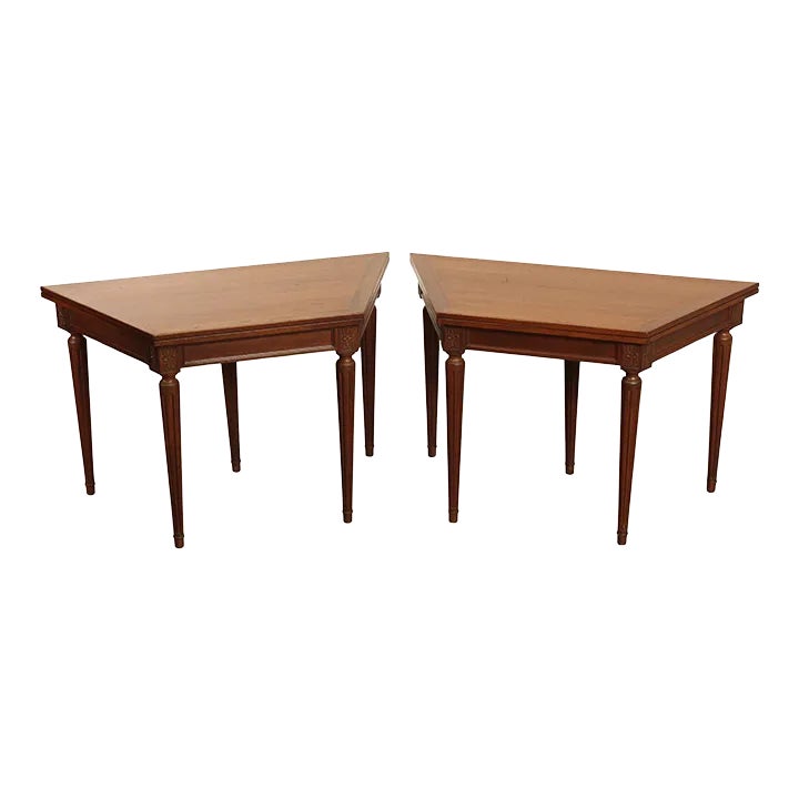 Vintage French Louis XVI Style Game Tables - A Pair | Chairish