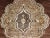 Mid 20th Century Brown Background Floral Medallion Vintage Turkish Kars Rug in Ivory and Taupe For Sale In Atlanta - Image 6 of 10