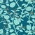 Harlequin Ardisia Wallpaper in Amazonia/Teal/ Gold - a Sample For Sale