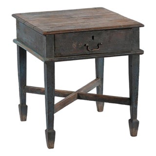 Vintage Indian Teakwood Side Table For Sale