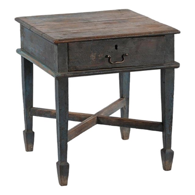 Vintage Indian Teakwood Side Table For Sale
