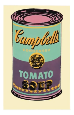 Andy Warhol, Campbell's Soup Can (Green & Purple), Digital Print