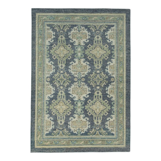 Turkish Oushak Rug 4'11" x 7'1" #17328 For Sale