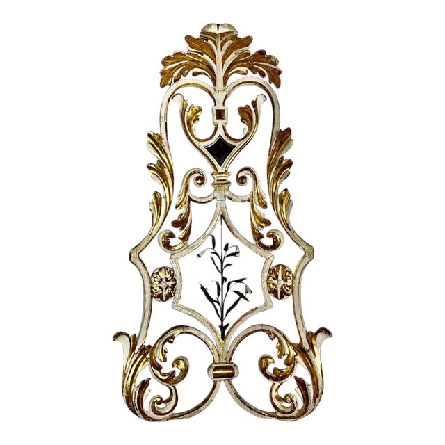 19th Century Carved Architectural Element With Gold Leaf Details For Sale