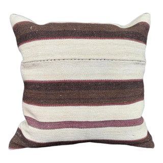 Turkish Hemp Pillow Cushion Natural Beige Brown Pillow Cushion Cover 24x24 For Sale