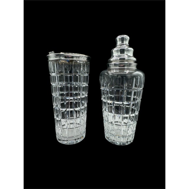 Hawkes Cut Glass Cocktail Shaker & Pitcher - Set of 2 For Sale - Image 10 of 12