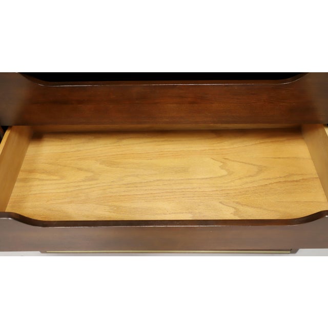 Thomasville Founders Collection Walnut Post-Modern Gentleman's Chest For Sale - Image 9 of 12
