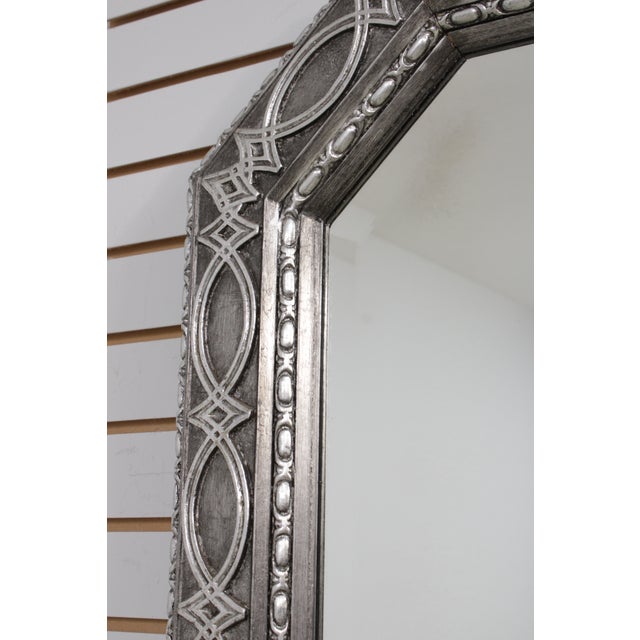 Friedman Brothers #7261 Silver Decorated Beveled Mirror For Sale - Image 11 of 14
