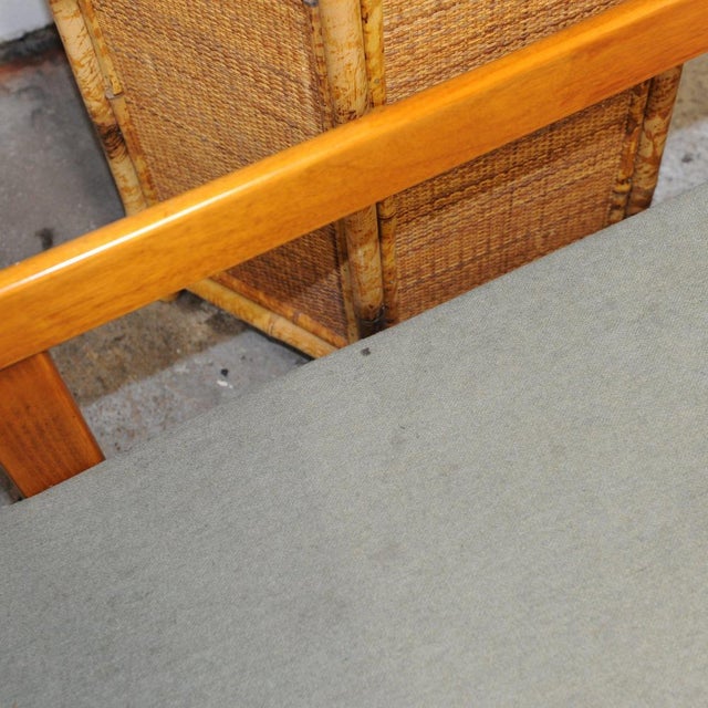 Wood Vintage Scandinavian Daybed in Teak and Pale Green Fabric by Ingmar Relling for Ekornes, 1960s For Sale - Image 7 of 16