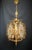 Vintage 1960s French Solid Brass Glass Venus Chandelier For Sale - Image 6 of 13