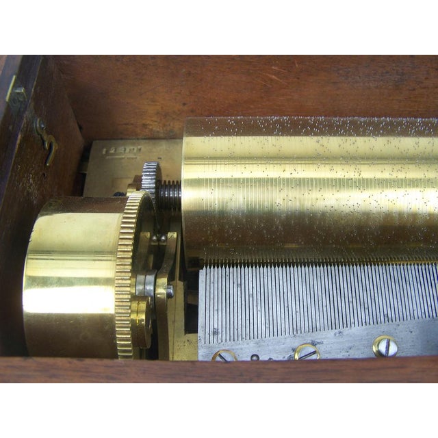 Early Fat Cylinder Music Box by Duccomun Girod For Sale - Image 5 of 18
