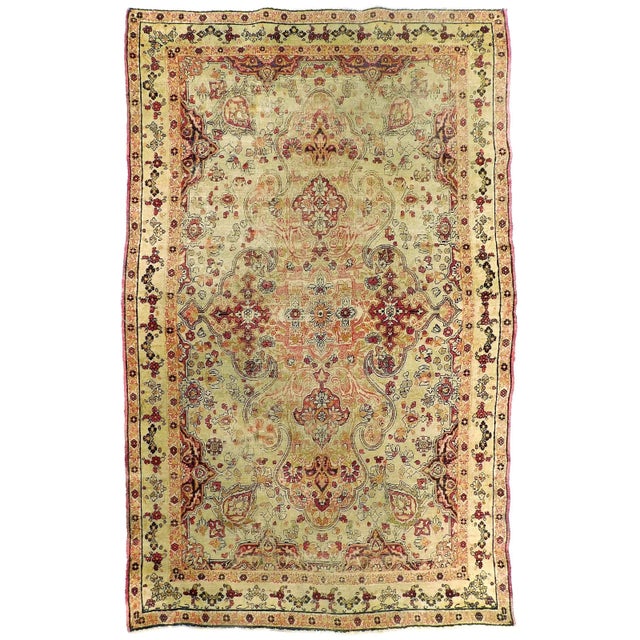 1920s Antique Persian Rug. 4'x 6'6" For Sale - Image 13 of 13