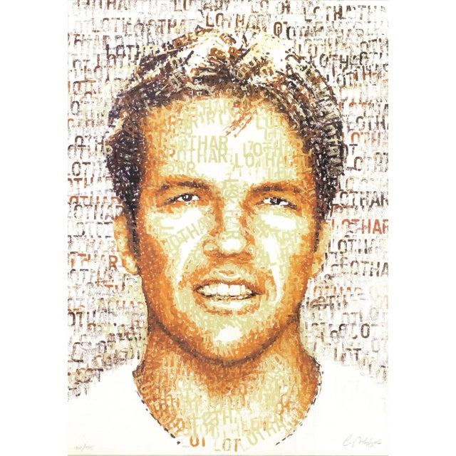 1980s 1989 Chris Britz 'Matt Lothar' Pop Art Brown Germany Offset Lithograph For Sale - Image 5 of 5