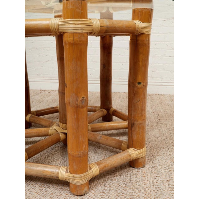 Mid 20th Century Bamboo Dining Table For Sale - Image 10 of 11