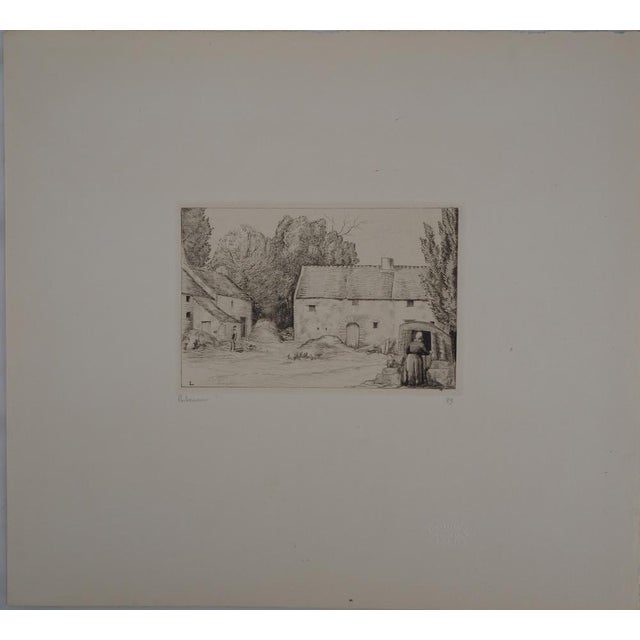 Jean-Emile Laboureur, The Village Well, 1928, Etching For Sale - Image 4 of 7