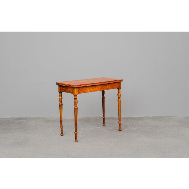 Item: Games table / Folding table / Console table Period & Style: Second half of the 19th century Features: - Elegant and...